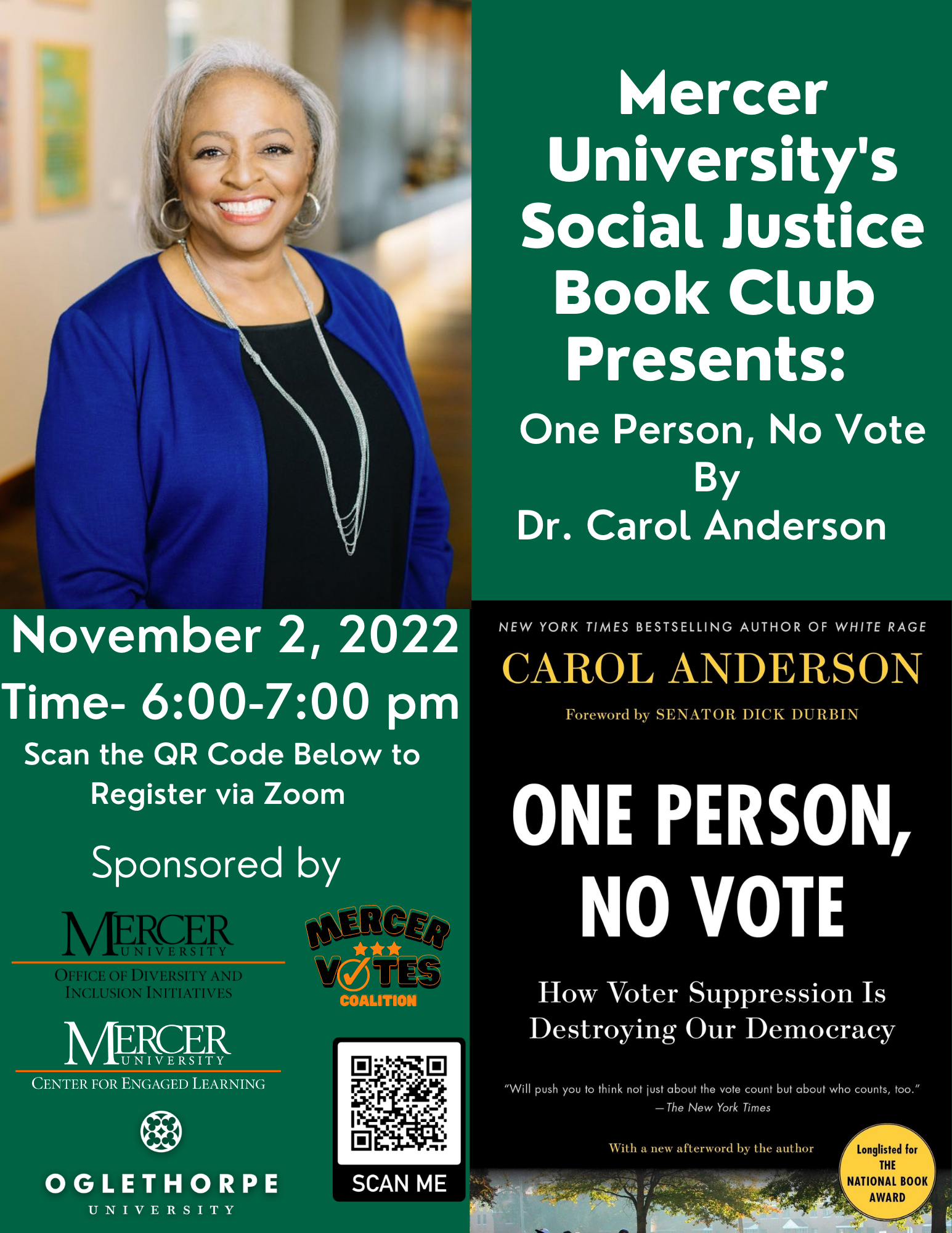 poster for social justice book club