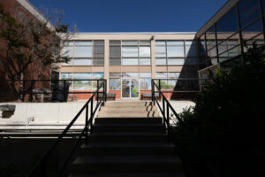 stairs leading up to the connell student center