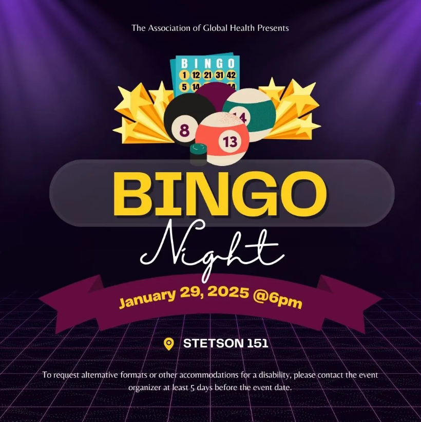 Promotional graphic for bingo night.