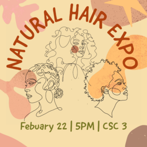 Promotional graphic for Natural Hair Expo.
