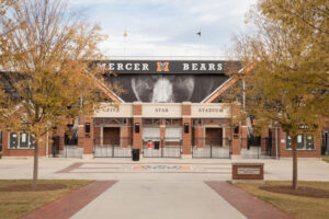 Front of Mercer's Five Star Stadium.