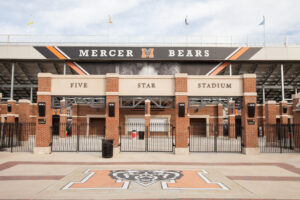 Front of Mercer's Five Star Stadium.