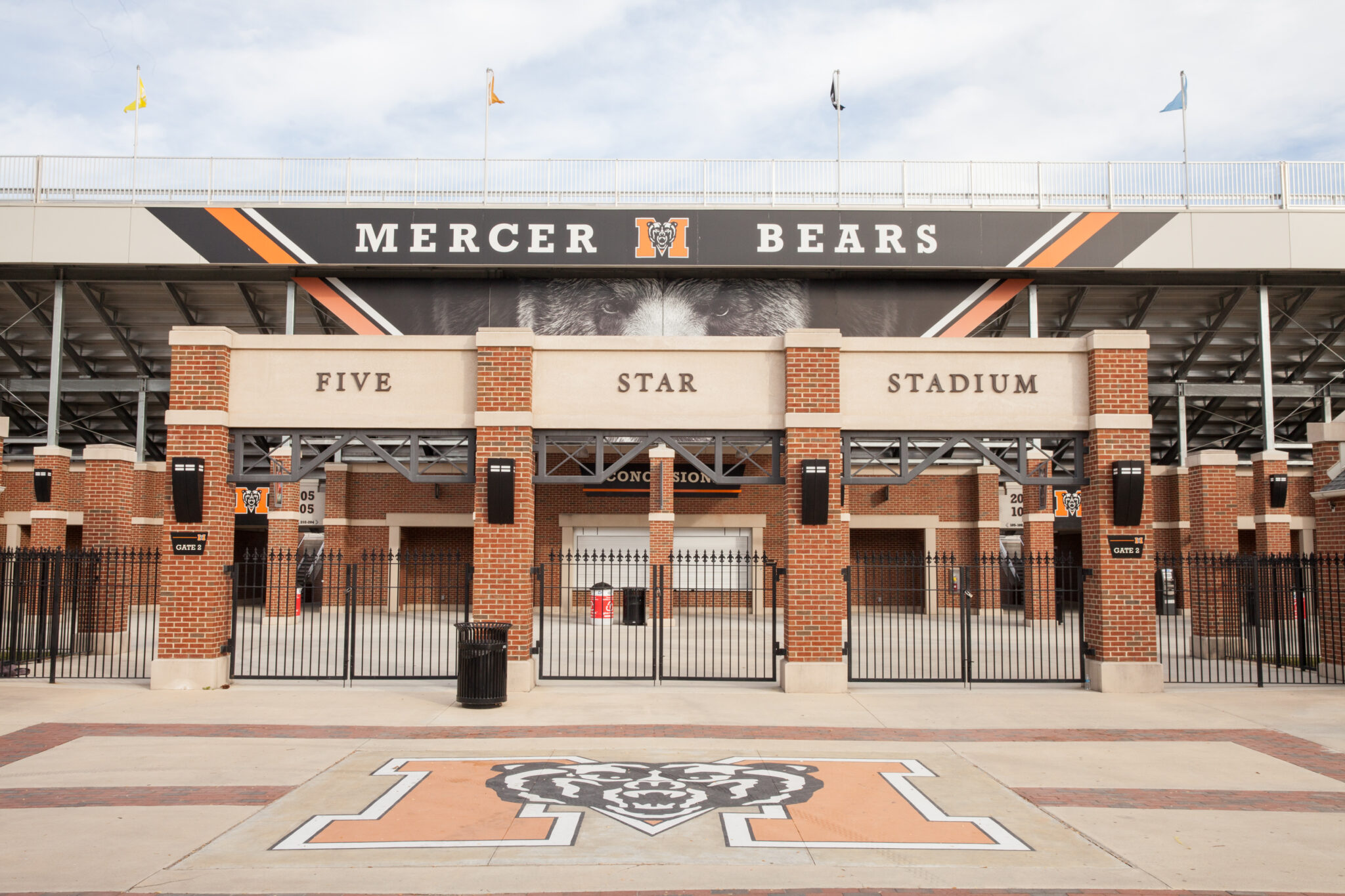 Front of Mercer's Five Star Stadium.