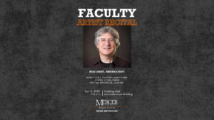 Promotional graphic for Faculty Artist Recital: Red Light, Green Light.