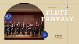 Promotional graphic for Flute Fantasy concert.