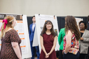 Mercer students present posters at BEAR Day 2024.