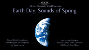 Promotional graphic for Earth Day: Sounds of Spring