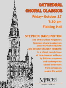 Promotional poster for Cathedral Choral Classics.
