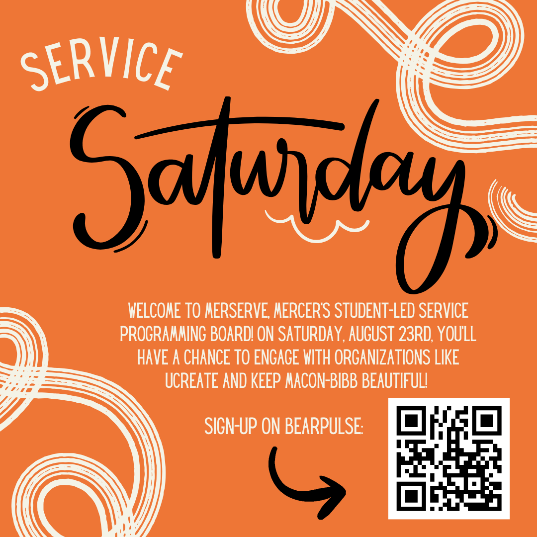 Promotional flyer for Service Saturday.