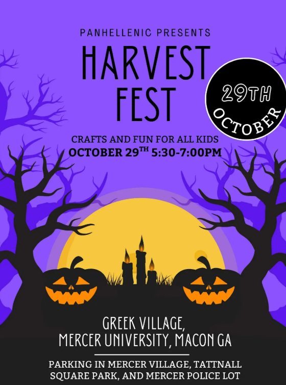 Promotional poster for Harvest Fest.