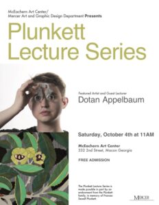 Promotional poster for the Plunkett Lecture Series.