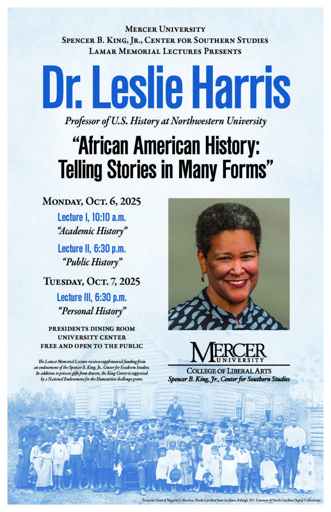 Promotional poster for the Lamar Lectures.