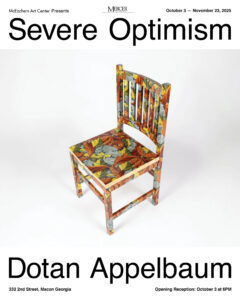 Promotional poster for Severe Optimism exhibition.
