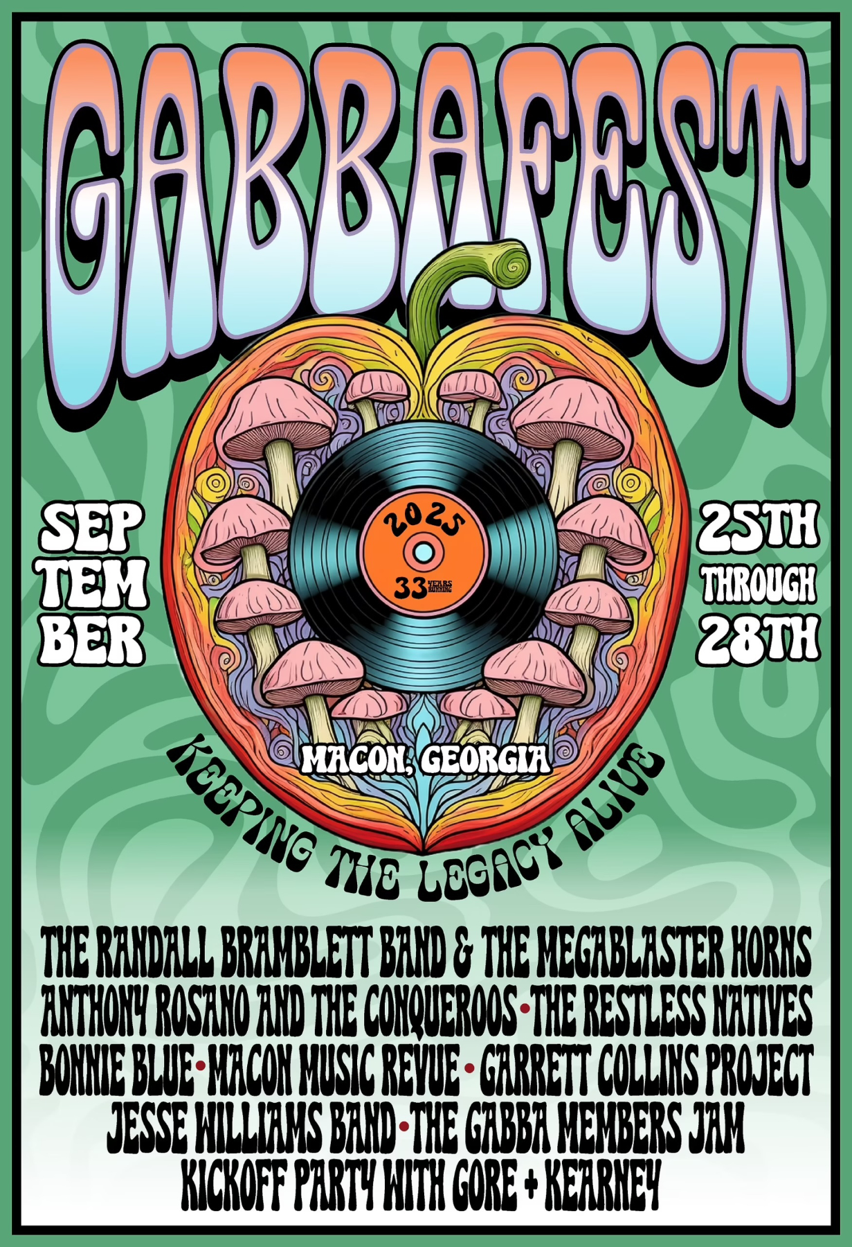 Promotional poster for GABBAFest.