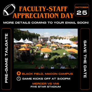 Promotional poster for Faculty-Staff Appreciation Day
