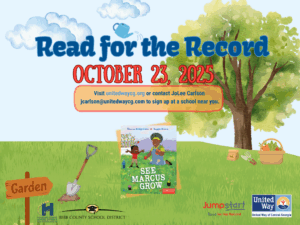 Promotional flyer for Read for the Record.