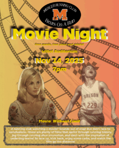 Promotional poster for movie night.