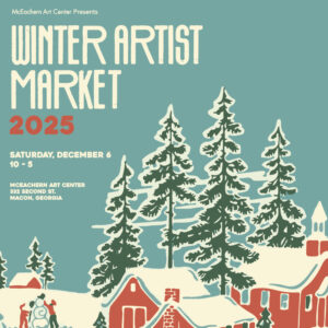 Promotional graphic for the Winter Artist Market.