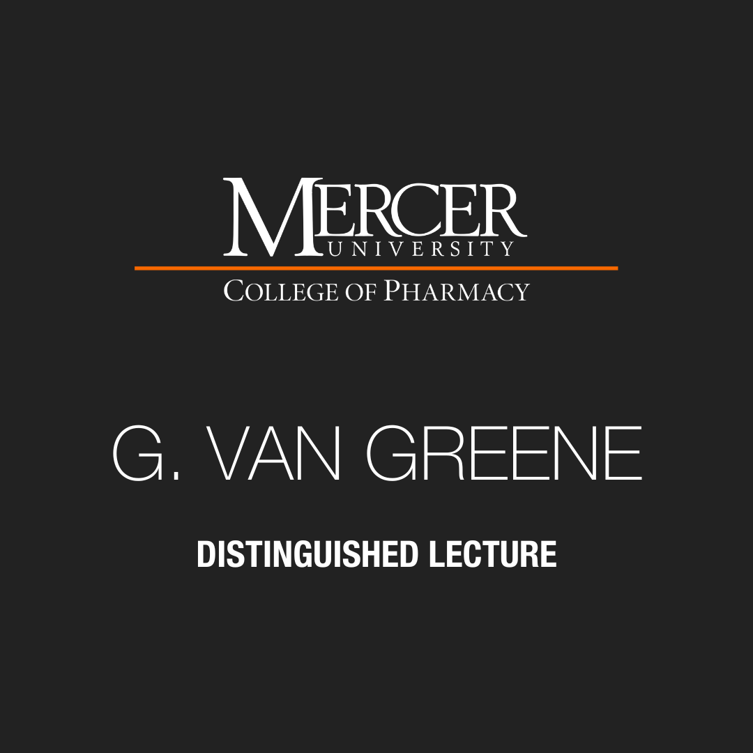 Promotional graphic for the G. Van Greene Distinguished Lecture.