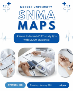Promotional poster for SNMA MAPS meeting.