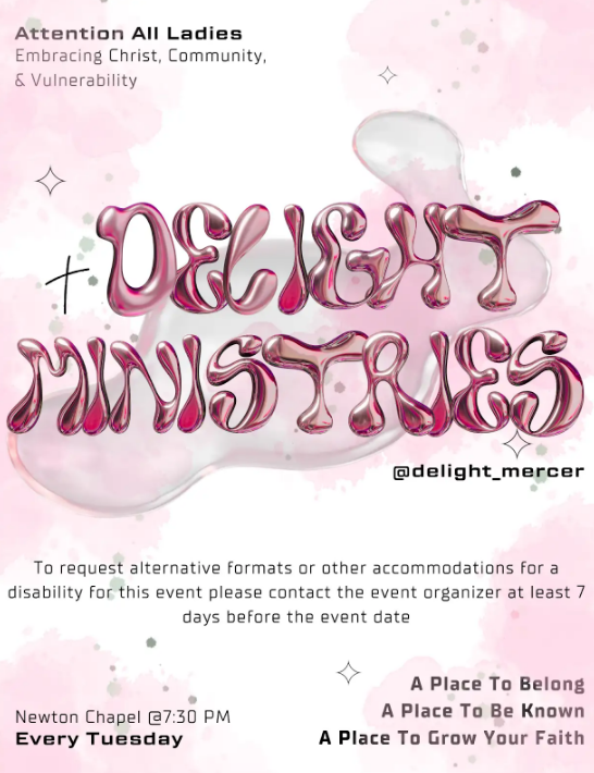 Promotional poster for Delight Ministries.