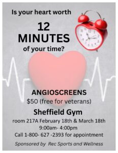 Promotional poster for an AngioScreen.