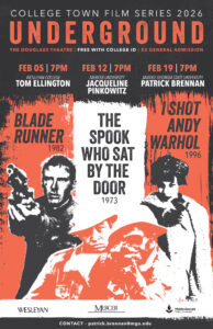 Promotional poster for College Town Film Series.