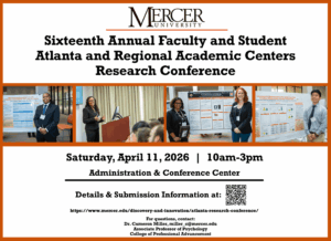 Promotional graphic for the Atlanta Research Conference.