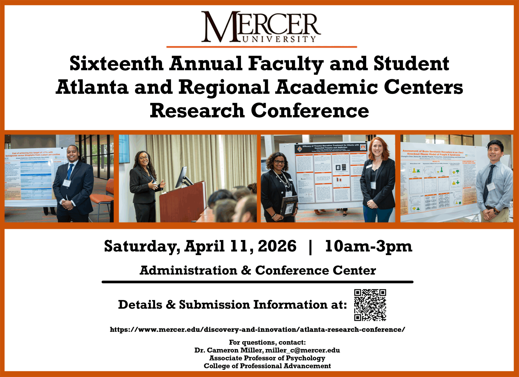 Promotional graphic for the Atlanta Research Conference.