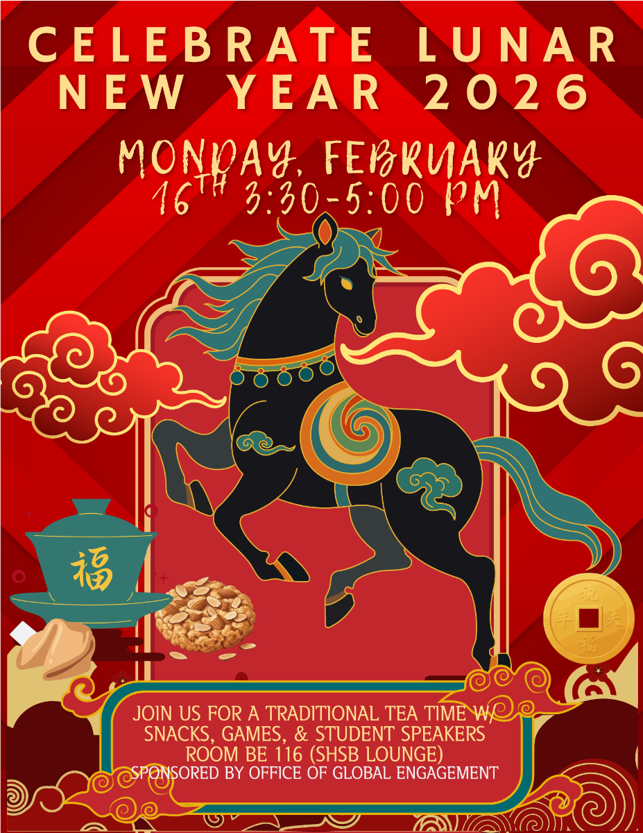 Promotional flyer for Lunar New Year event.