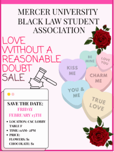 Promotional flyer for Love Without a Reasonable Doubt Sale.