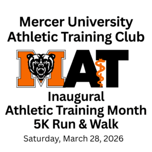 Promotional graphic for the Inaugural Athletic Training Month 5K Run and Walk.