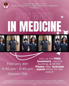 Promotional flyer for Boss Moves in Medicine.