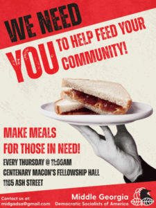 Promotional flyer for sandwich making.