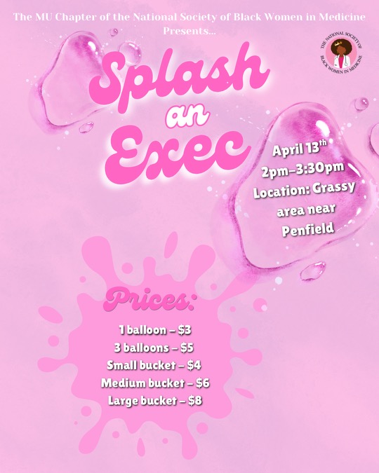 Promotional flyer for Splash and Exec.