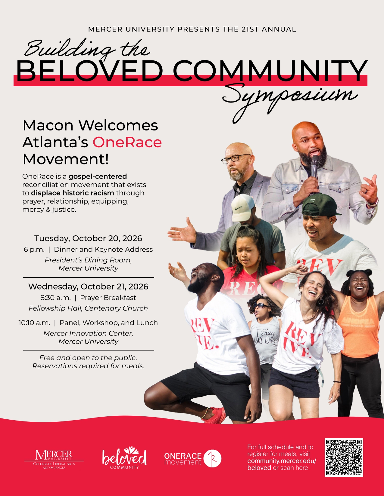 Promotional flyer for the Beloved Community Symposium.