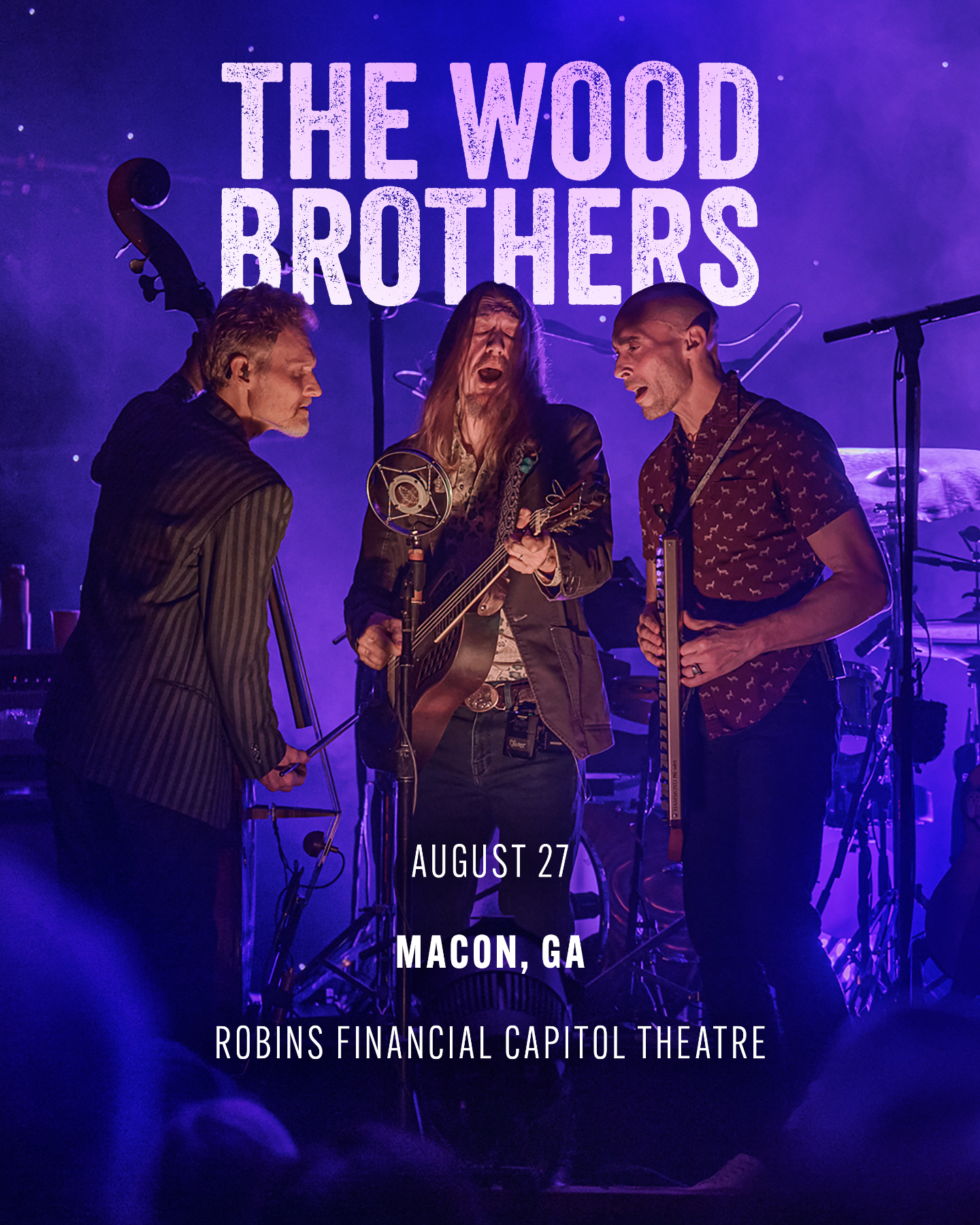 Promotional graphic for The Wood Brothers.
