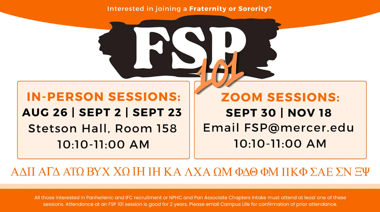 Promotional flyer for FSP 101.