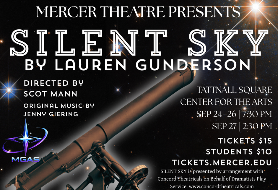 Promotional graphic for Silent Sky.