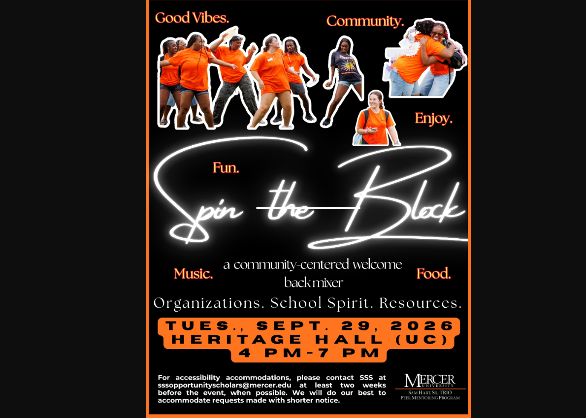 Promotional graphic for Spin the Block.