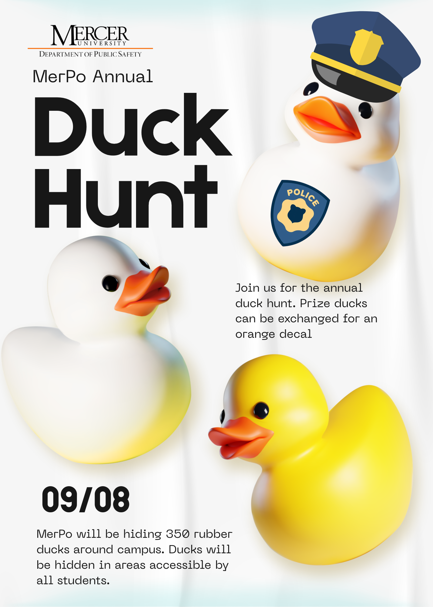 Promotional flyer for the MerPo Annual Duck Hunt.