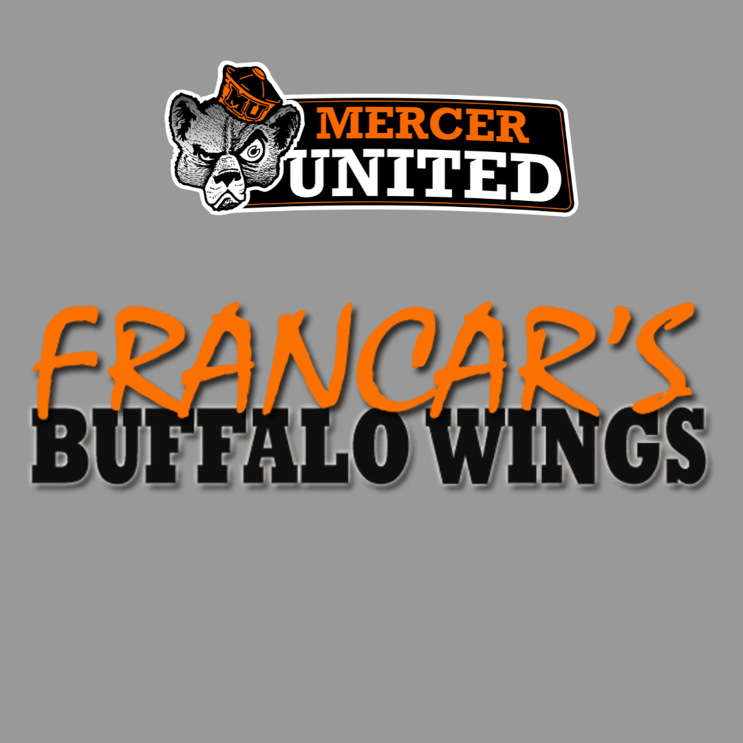 Logos for Mercer United and Francar's Buffalo Wings