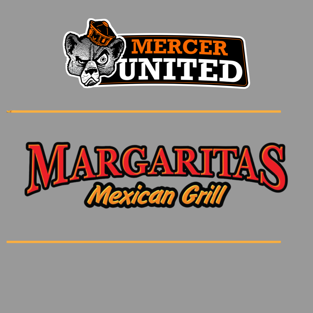 Logos for Mercer United and Margaritas