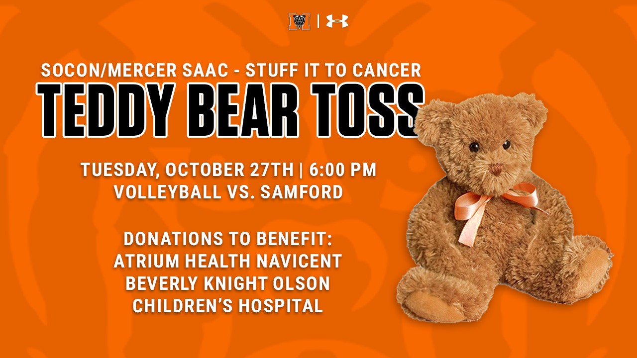 Promotional graphic for teddy bear toss.